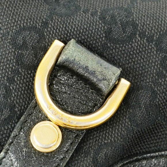 Gucci Tote Bag GG Canvas Abby 130739 Leather Black Women's - Picture 13 of 16